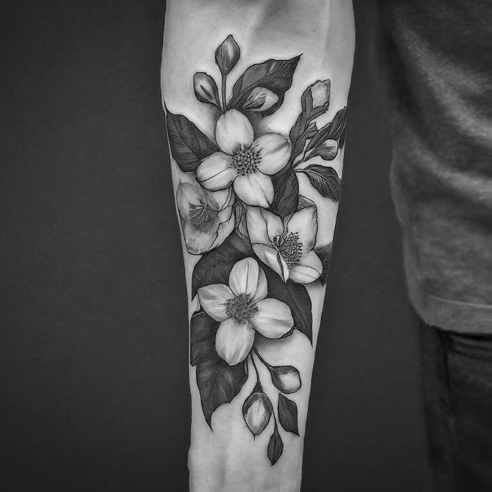 jasmine flower tattoos