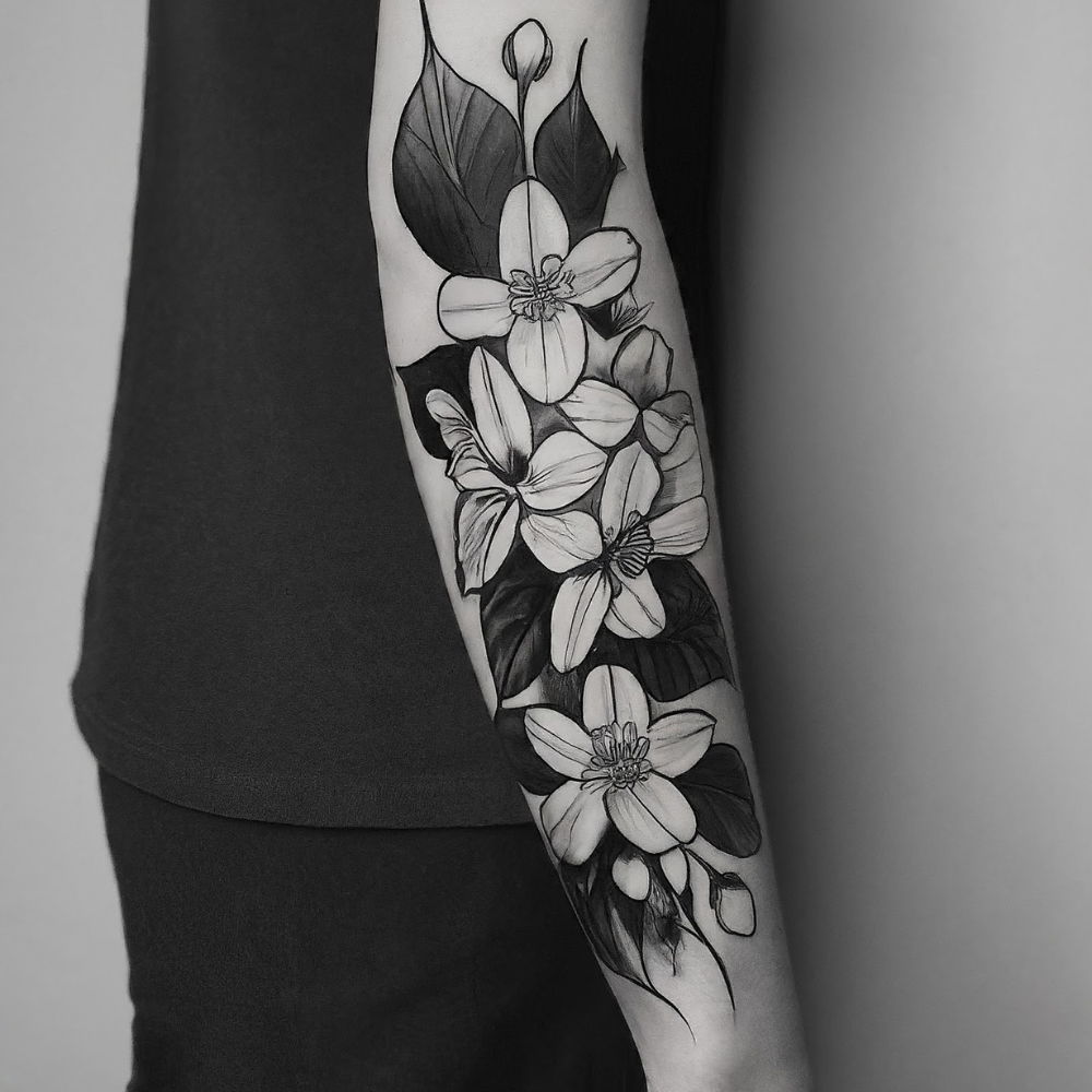 jasmine flower tattoos