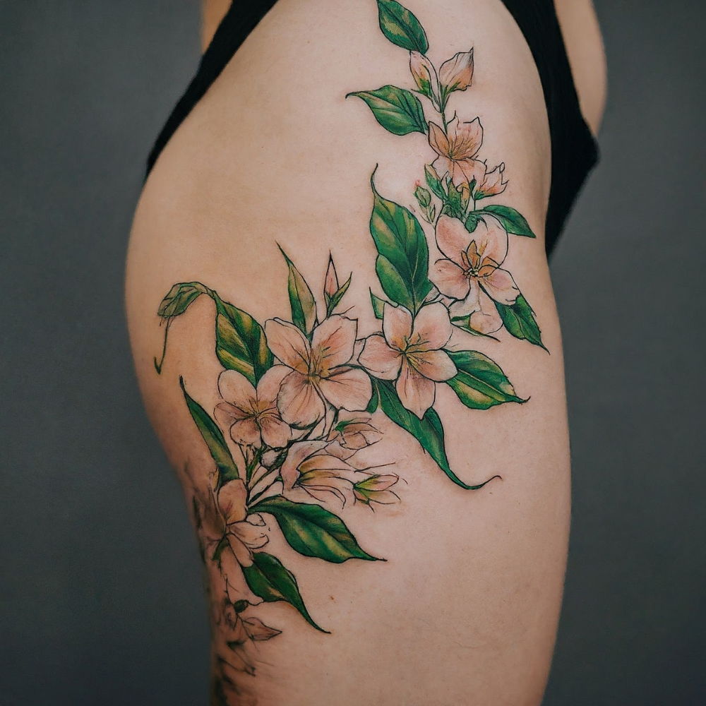 jasmine flower tattoos