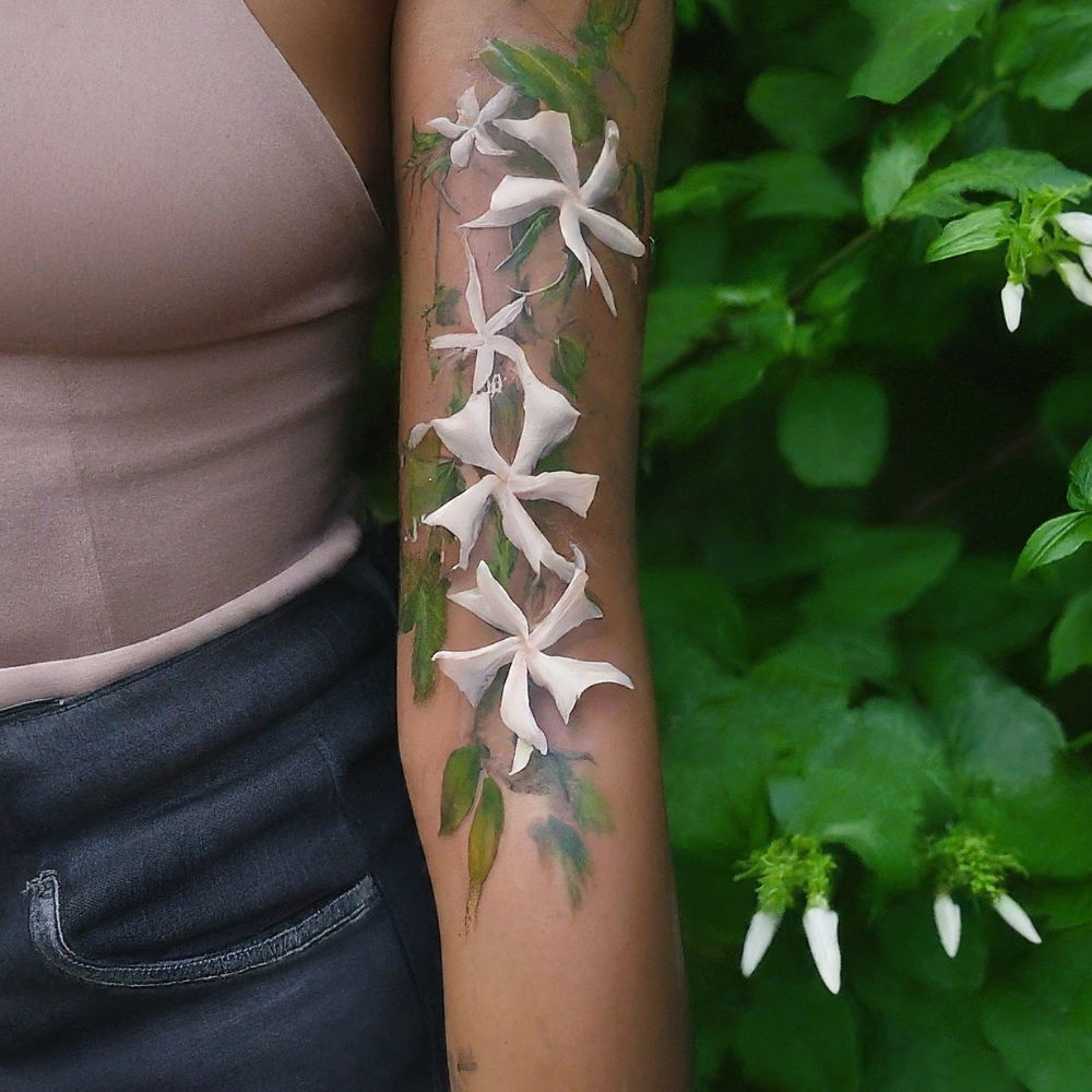 jasmine flower tattoos