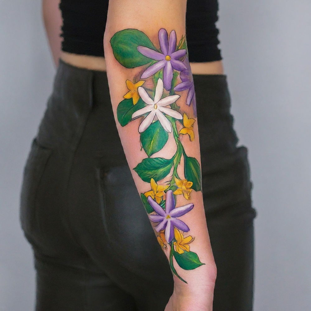 jasmine flower tattoos