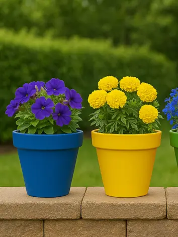 Color-Coordinated Pots
